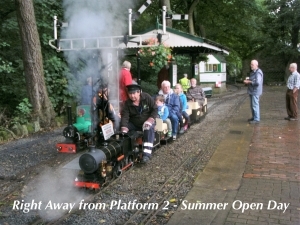 Right Away from platform 2 - Summer Open day.